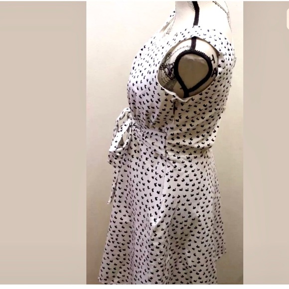 Cynthia Rowley Summer Dress White Swan Print 6 - Picture 4 of 8